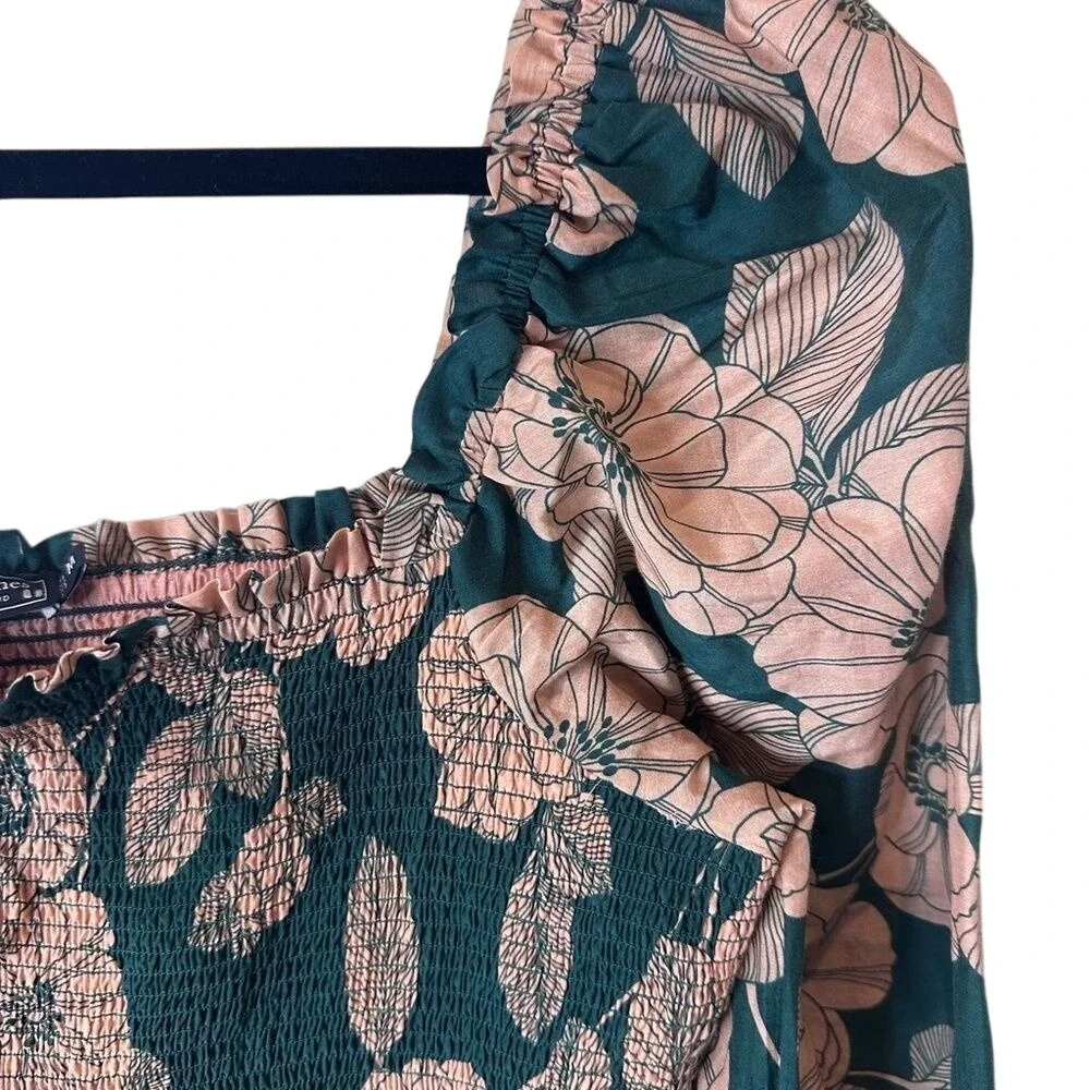 NEW Vineyard Vines Pink Bishop Sleeve‎ Maxi Sundress NWOT Ruffle Tiered - Picture 3 of 7